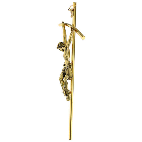 Croix murale dorée 35x17 cm 3