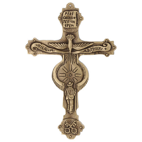 Croix de l'Espérance Bottega Tifernate 20 cm Jubilé 2025 3