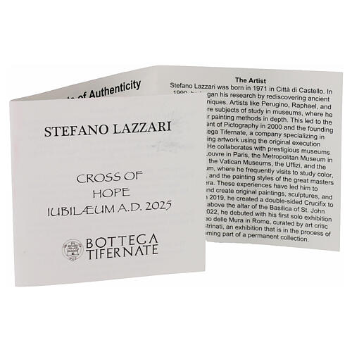 Croce della Speranza Bottega Tifernate 20 cm Giubileo 2025 18