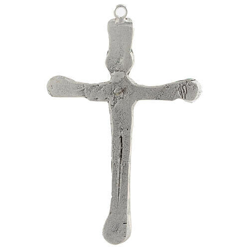 Stylised wall crucifix, brass 3