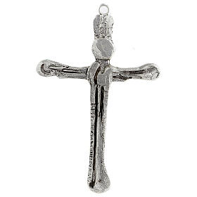 Crucifixo em latão estilizado de parede