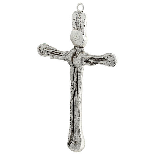 Wall crucifix in stylized brass 2