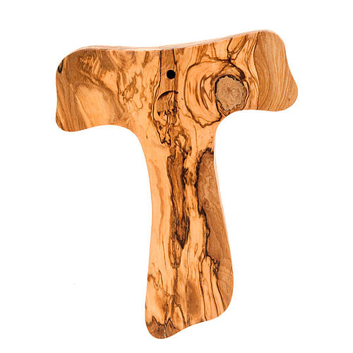 Bright olive wood bark tau cross 3