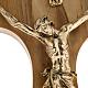 Olive wood tau body of Christ in gilded metal 19.5 cm s2