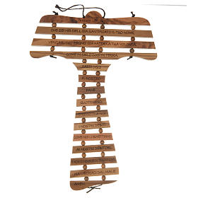 Tau da muro: Tau ulivo con preghiera ITALIANO