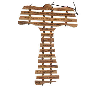 Tau da muro: Tau ulivo con preghiera SPAGNOLO