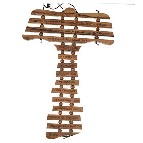 Tau da muro: Tau ulivo con preghiera TEDESCO