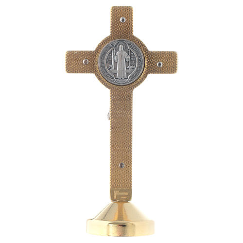 Saint Benedict rmetal red cross table 2