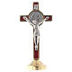 Croix de St. Benoît métal rouge table s1