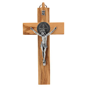 Kreuz Heilig Benedictus Oliven-Holz