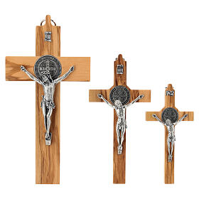 Kreuz Heilig Benedictus Oliven-Holz