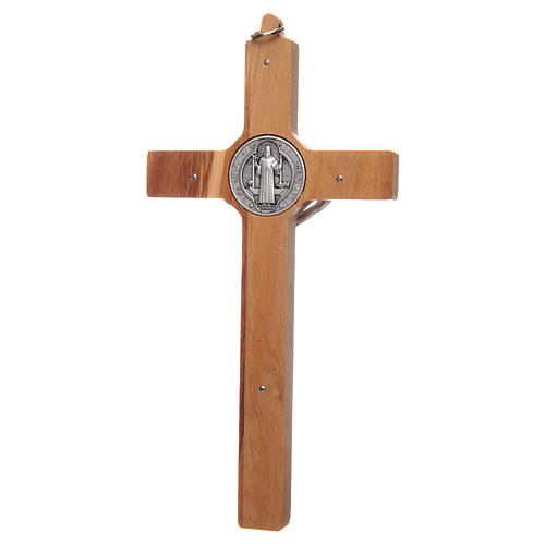 Kreuz Heilig Benedictus Oliven-Holz 2