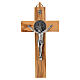 Olive wood Saint Benedict cross s1