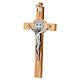 Olive wood Saint Benedict cross s5