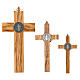 Olive wood Saint Benedict cross s9