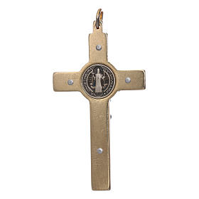 Saint Benedict cross iridescent collier