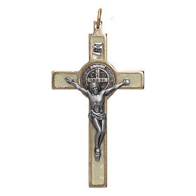 Collana Croce san Benedetto fosforescente elegante