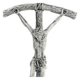 Krucyfiks pastoralny Jan Paweł II 38 cm srebro