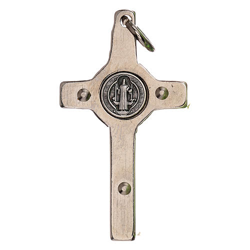 Saint Benedict cross iridescent collier 5