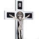 Saint Benedict Cross with Wood Inlays and Base s3