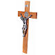 Saint Benedict cross in natural cherry wood 71 cm s3
