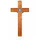 Saint Benedict cross in natural cherry wood 71 cm s9