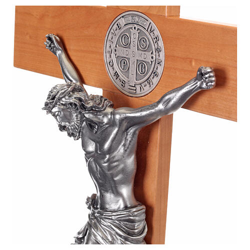 croix Saint Benoit bois de cerisier 71 cm 2
