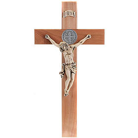 Croce San Benedetto ciliegio naturale 71 cm