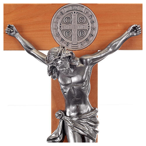 Krzyż św. Benedykta czereśnia 71cm 5