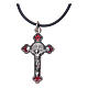 St. Benedict necklace with gothic cross 4x2 s2