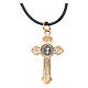 St. Benedict necklace with gothic cross 4x2 s3