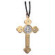 St. Benedict necklace with gothic cross 6x3 s3