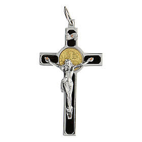 Cross st. Benedict Silver 925 and Gold 18K. | online sales on HOLYART.co.uk