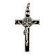 Pendente Croce San Benedetto argento 925 s1
