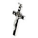 Pendant cross st. Benedict steel and silver 925. s2