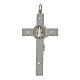 Pendente Croce San Benedetto acciaio, argento 925 s3