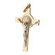 Pendentif croix de Saint Benoit or 14k s2