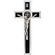 Kreuz Sankt Benedikt aus Aluminium und Holz, 40x20cm. s1