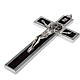Saint Benedict cross with wood inlays 40x20 s3