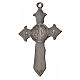 Krzyż świętego Benedykta 7 X 4cm , zama , niebieska emalia s2