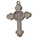 Krzyż świętego Benedykta, zakończenia koniczyna 4,8 X 3,4cm ,zama, emalia niebieska. s2