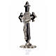 St. Benedict table cross 7x4cm, made of zamak and black enamel s4