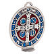 St. Benedict cross medal, zamak with silver plating 12.5cm s4
