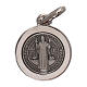Médaille croix St Benoît argent 925 diam. 16 mm s1
