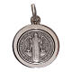 Medalik krzyż Świętego Benedykta srebro 925 średnica 16 mm s1