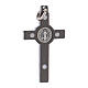 Kreuz von Sankt Benedikt aus schwarzem Stahl, 4 x 2 cm s2