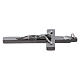 Cross of St. Benedict in smooth steel with black chrome 6x3 cm s3