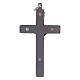 Cross of St. Benedict in smooth steel with glossy chrome 6x3 cm s2