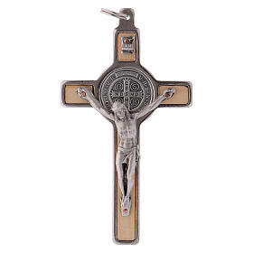 Kreuz von Sankt Benedikt aus Ahornholz, 8 x 4 cm