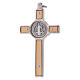 Kreuz von Sankt Benedikt aus Ahornholz, 8 x 4 cm s3
